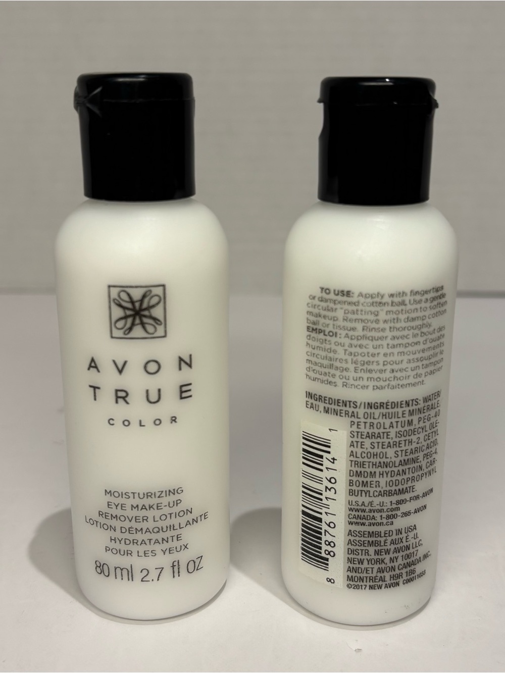 AVON TRUE COLOR Eye Make Up Remover Lotion Set of 2 (2.7oz) Discontinued Sealed
